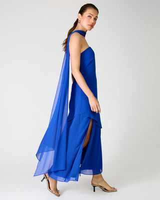Azure Coast Blue Scarf Dress - Glamourous Grace