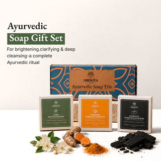 Ayurvedic Soap Gift Set: Neem, Turmeric & Charcoal