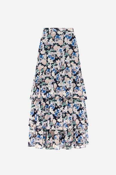 Ruffles Skirt- Chiffon Florals
