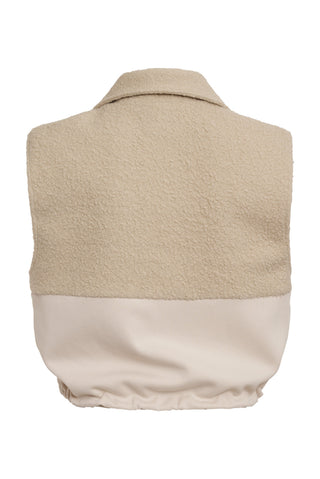MONROW Sherpa Zip Up Vest