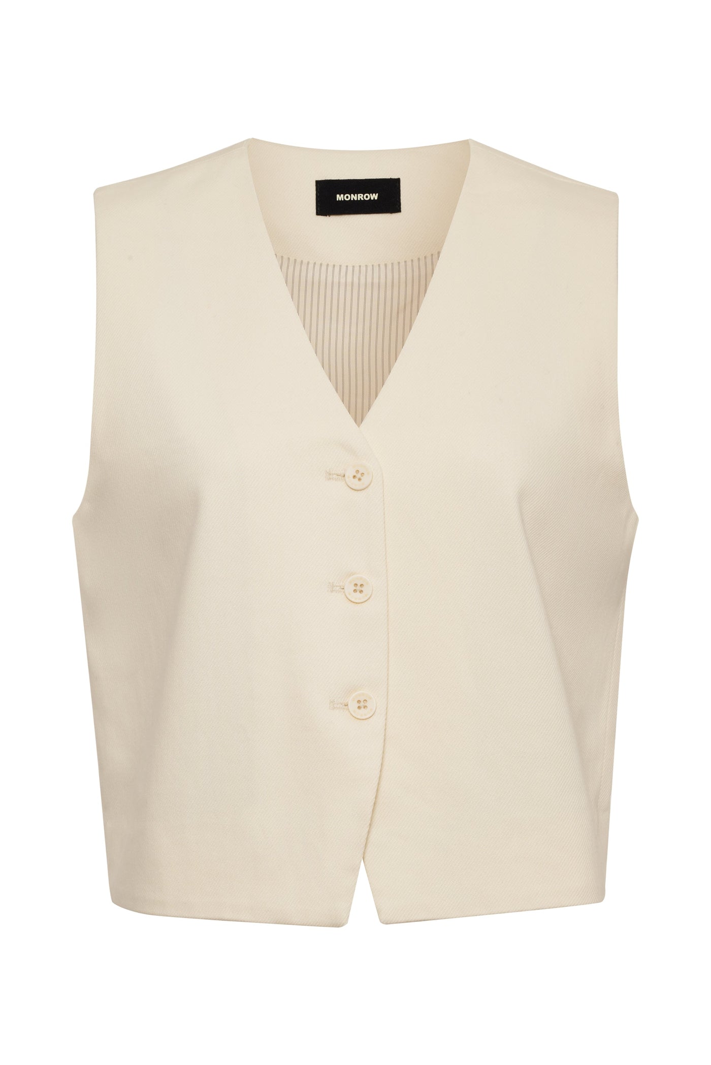 MONROW Soft Twill Relaxed Vest - Glamourous Grace
