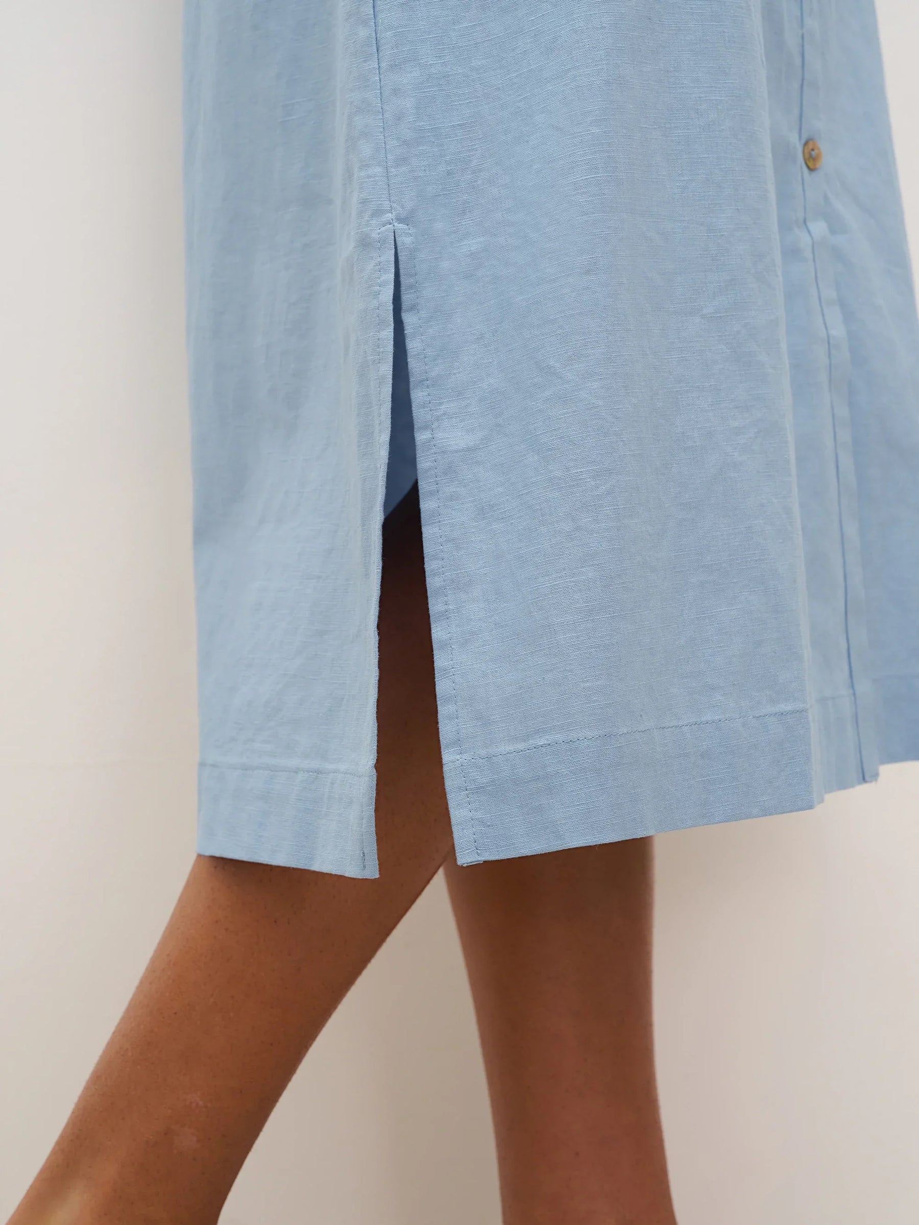 Linen Ladder Tie Simple Dress TAMARA - Glamourous Grace