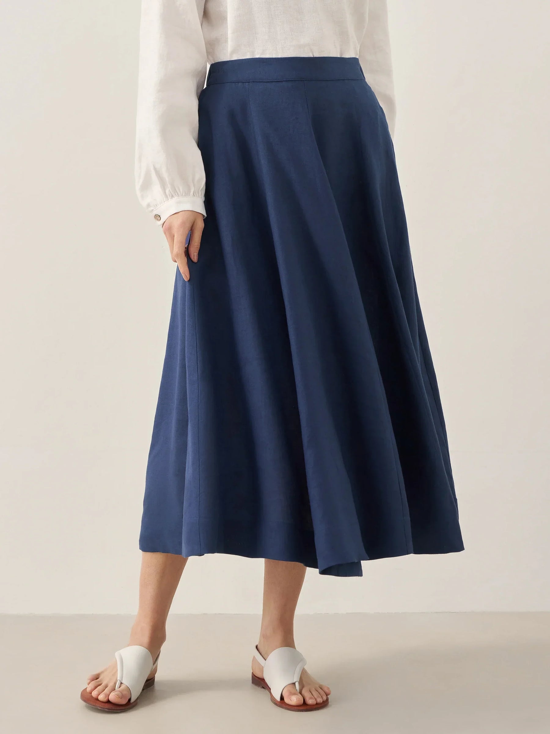 100% Linen A-Line Skirt JEMMA - Glamourous Grace