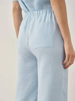 100% Linen Straight-Leg Drawstring Pants JOSIE - Glamourous Grace