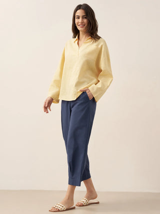 Linen Oversized Fit Pocket Shirt ELOWEN - Glamourous Grace
