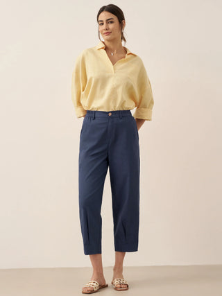 Linen Oversized Fit Pocket Shirt ELOWEN - Glamourous Grace