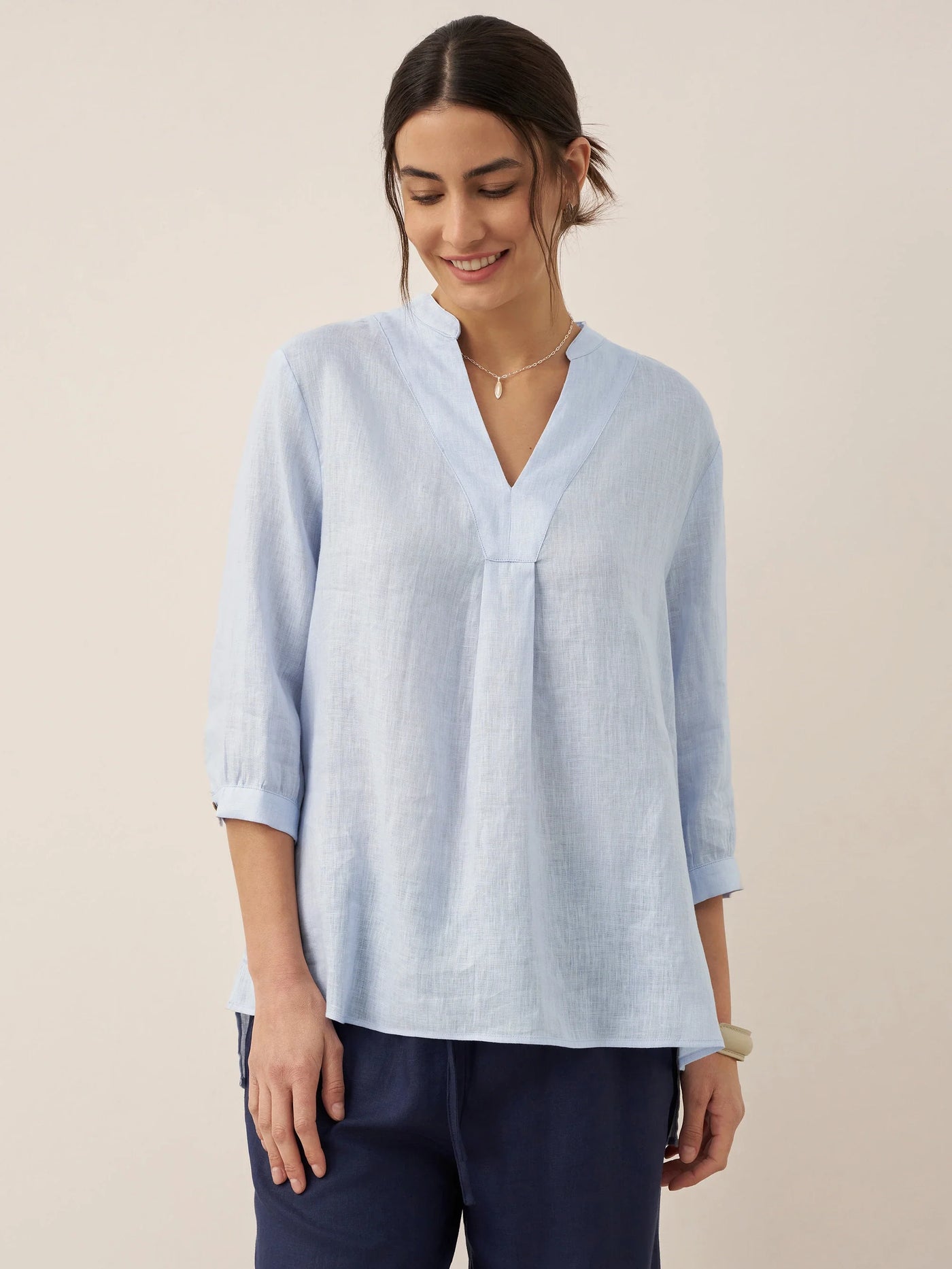 100% Linen Dress Shirt JOANNA - Glamourous Grace