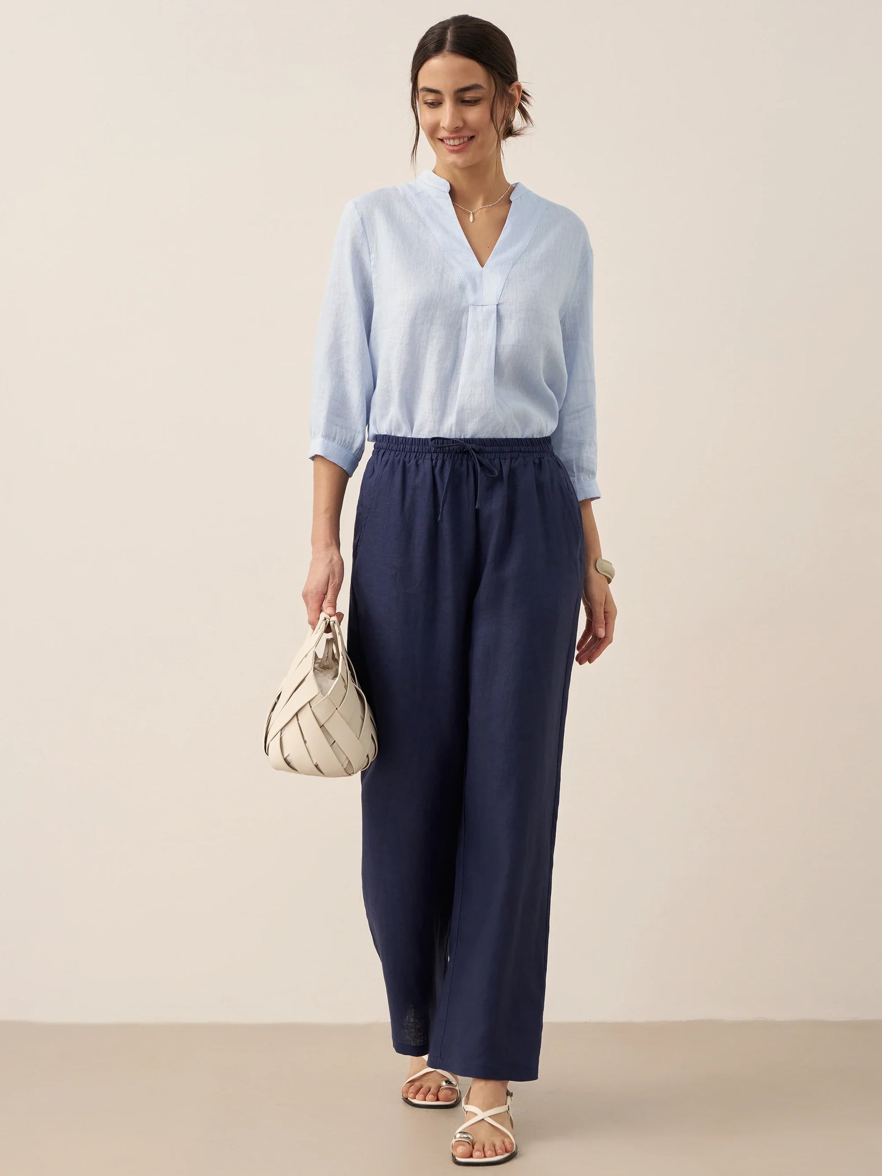 100% Linen Classic Pants LYON - Glamourous Grace