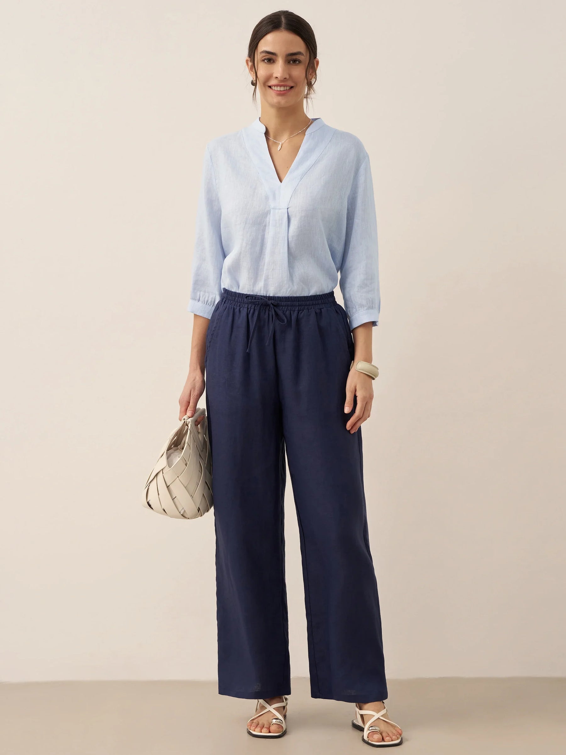 100% Linen Classic Pants LYON - Glamourous Grace