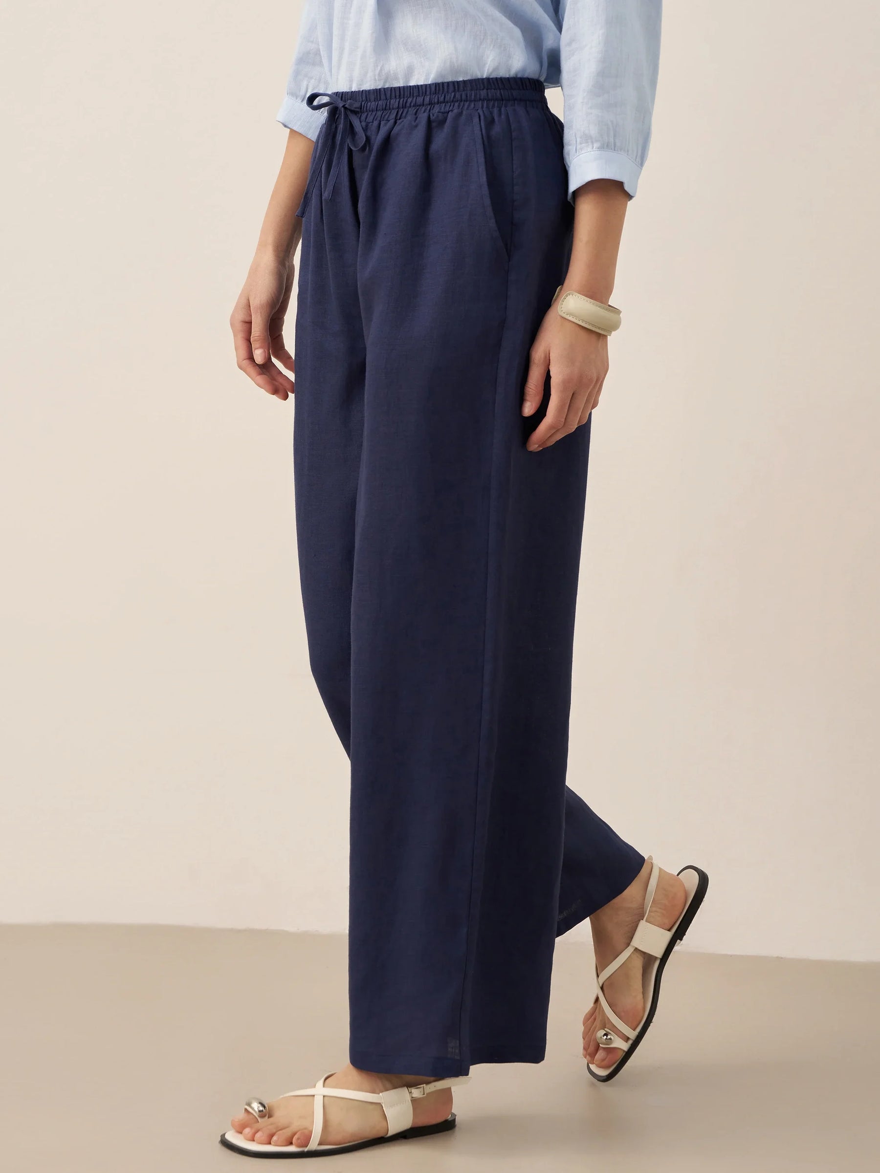 100% Linen Classic Pants LYON - Glamourous Grace