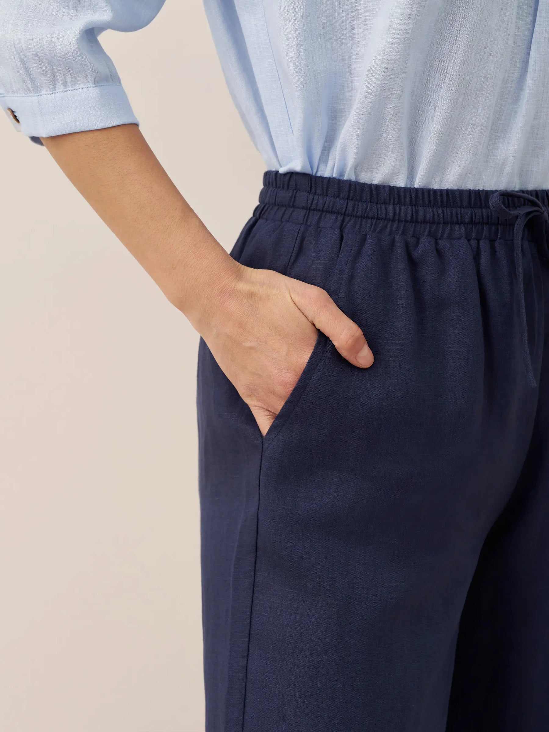 100% Linen Classic Pants LYON - Glamourous Grace