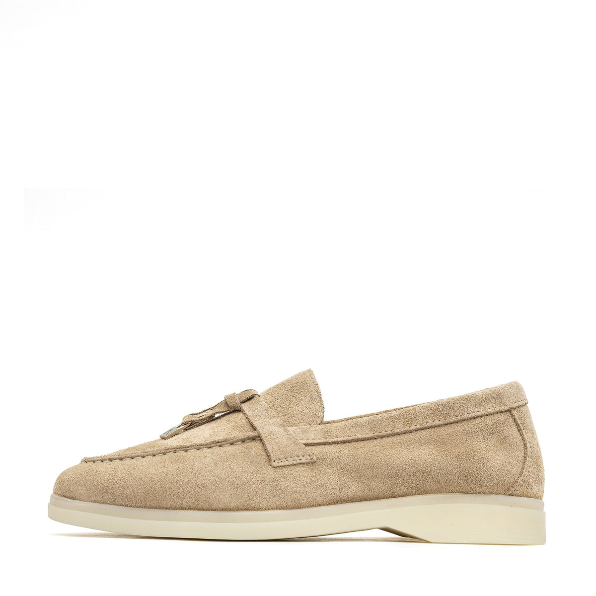Torino Suede Loafers in Beige