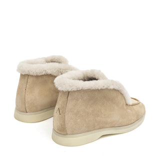 Norwood Genuine Shearling Ankle Boots in Beige