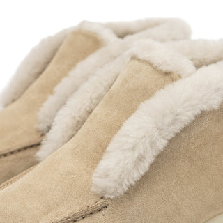 Norwood Genuine Shearling Ankle Boots in Beige