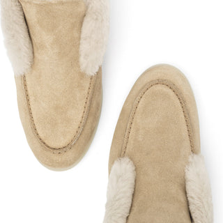 Norwood Genuine Shearling Ankle Boots in Beige