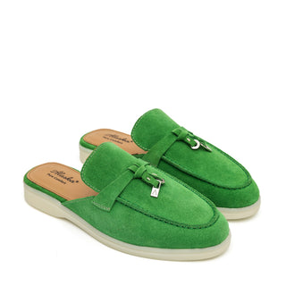 Como Suede Mules in Green
