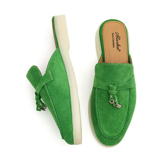 Como Suede Mules in Green