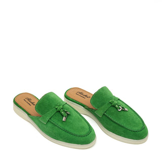 Como Suede Mules in Green
