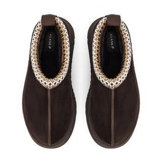 Alaska Shearling Slippers in Brown