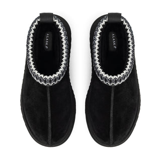Alaska Shearling Slippers in Black