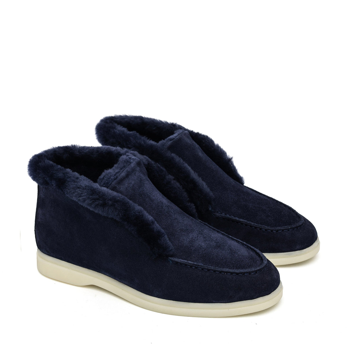 Norwood Genuine Shearling Loafer Boots in Blue