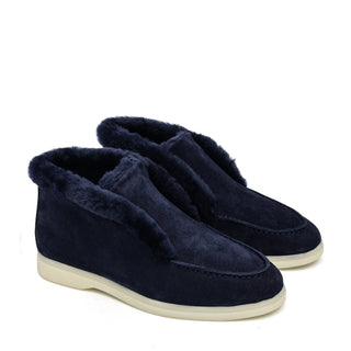 Norwood Genuine Shearling Loafer Boots in Blue