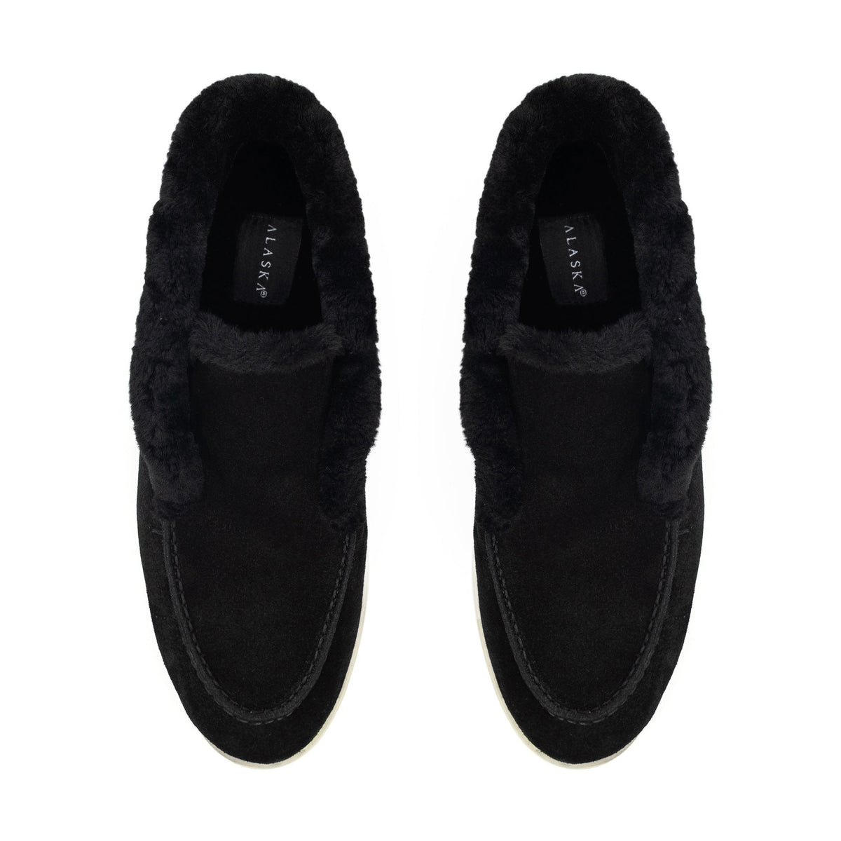 Norwood Genuine Shearling Loafer Boots in Black