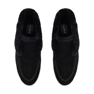 Norwood Genuine Shearling Loafer Boots in Black