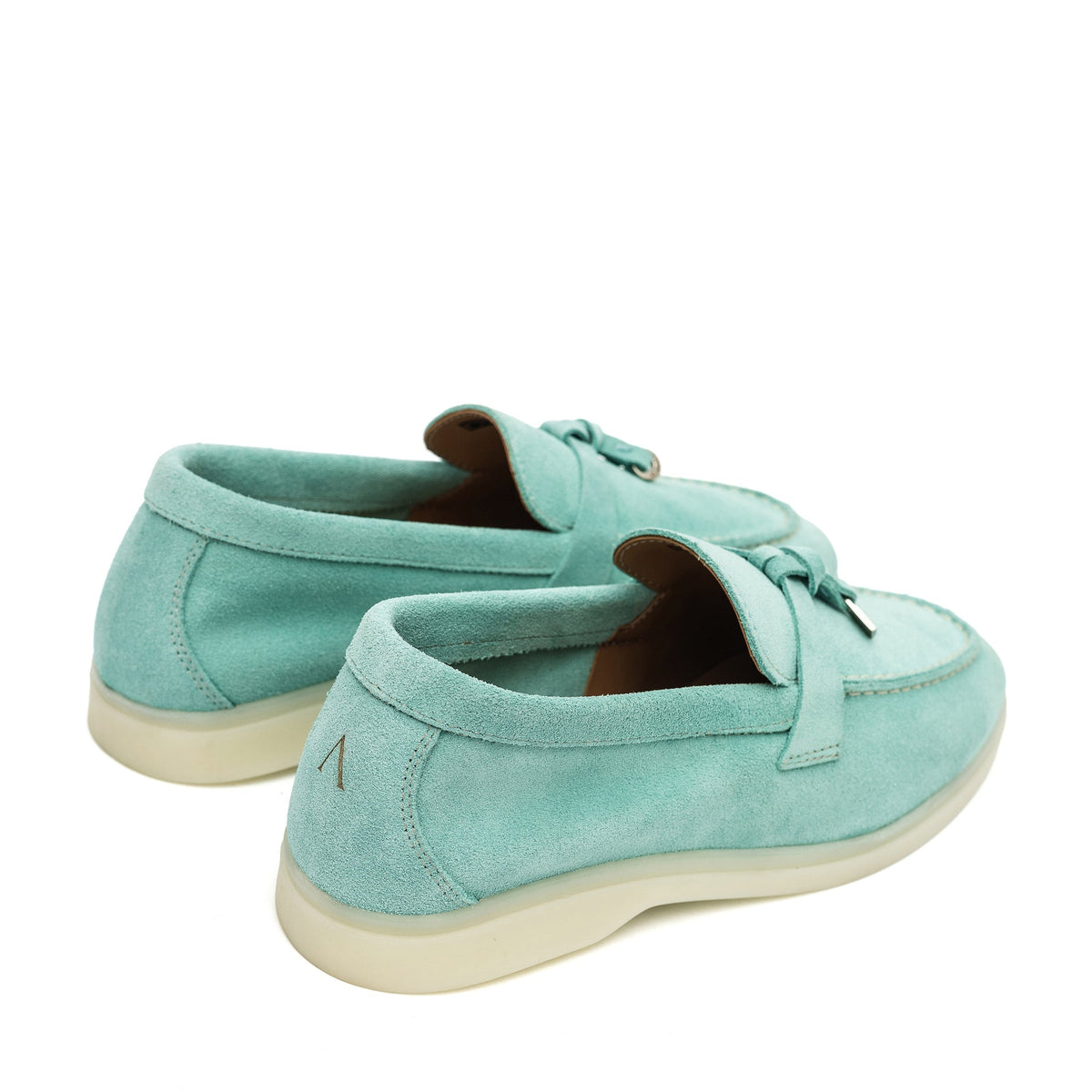 Torino Suede Loafers in Turquoise