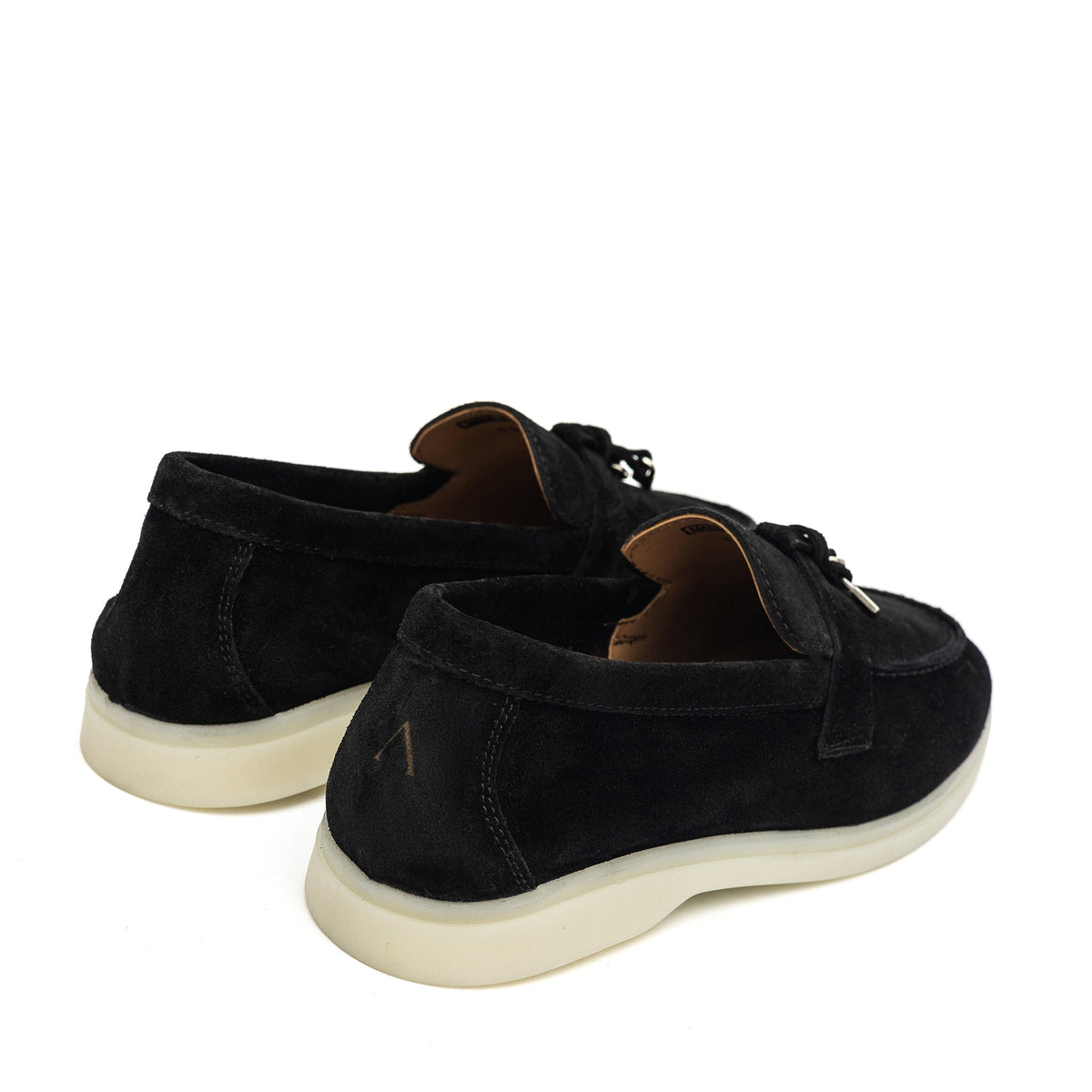 Torino Suede Loafers in Black