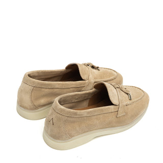 Torino Suede Loafers in Beige