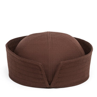 Sailor Linen Hat in Chocolate