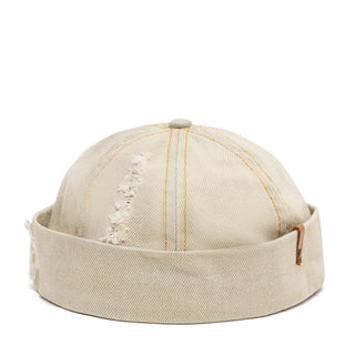 Docker Cap in Sand Denim