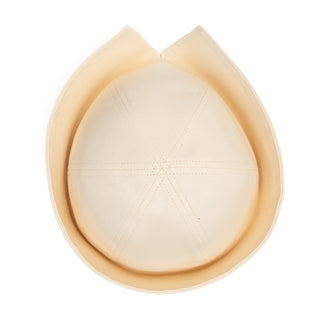 Sailor Cotton Folded Brim Hat in Ivory