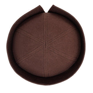 Sailor Linen Hat in Chocolate