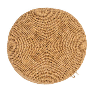 Palomna Double Chain Pierced Hat in Dark Beige