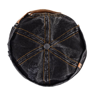 Docker Cap in Black Denim
