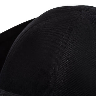Sailor Cotton Folded Brim Hat in Black