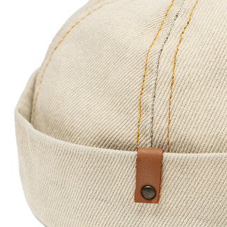 Docker Cap in Sand Denim