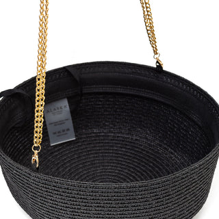 Hartym Double Chain Hat in Black