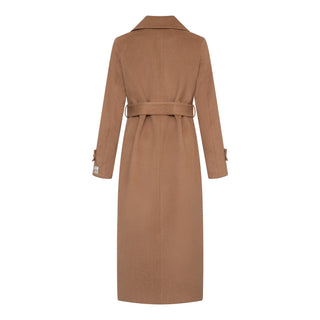 Camille Cashmere Blend Coat in Camel