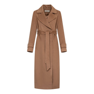 Camille Cashmere Blend Coat in Camel