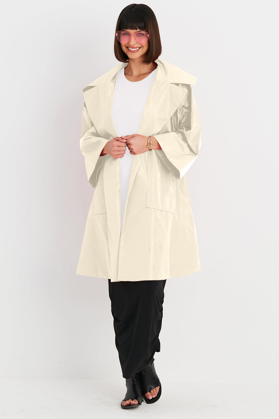 Nylon Emily Coat - Butter - Glamourous Grace