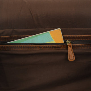 Leather Gym Travel Bag, Round - Glamourous Grace