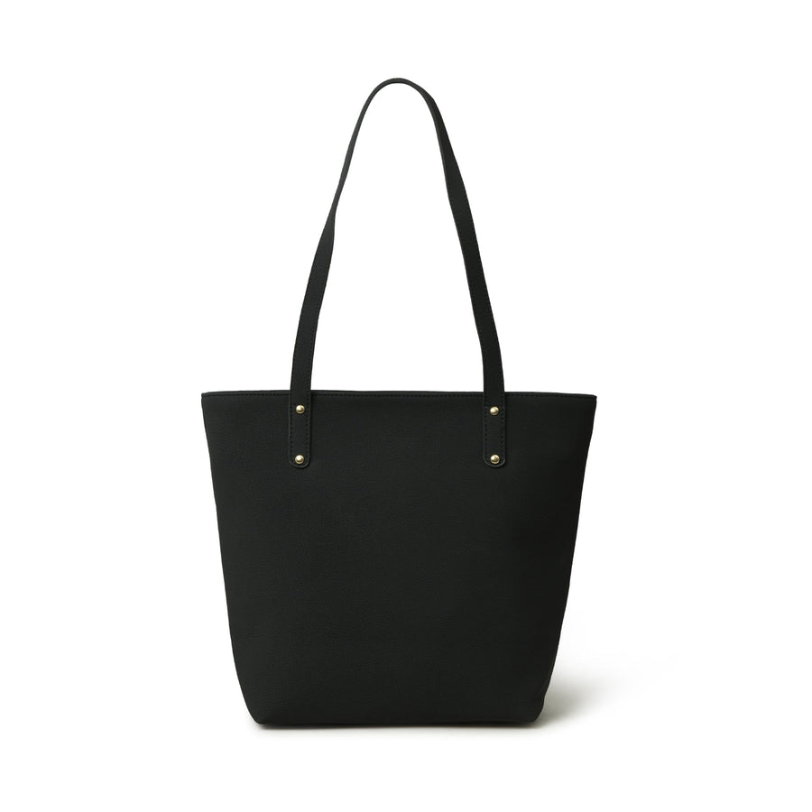 Era Vegan Leather Tote - Midnight Black - Glamourous Grace