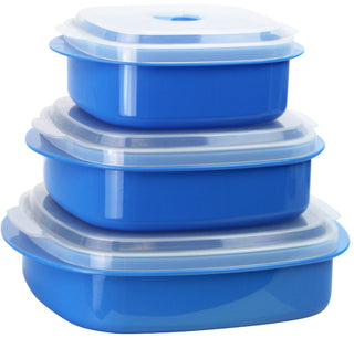 6pc Microwave Cookware & Storage Set, Azure