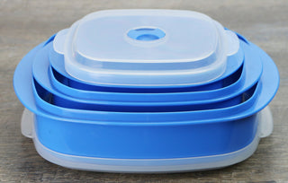 6pc Microwave Cookware & Storage Set, Azure