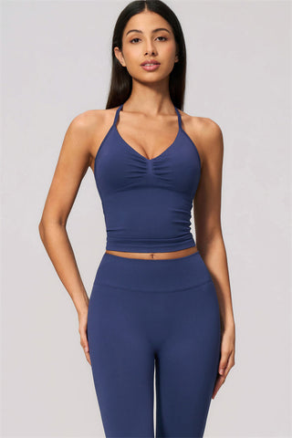 The Velvetine Tank Top Flared Leggings 2-Piece Set
