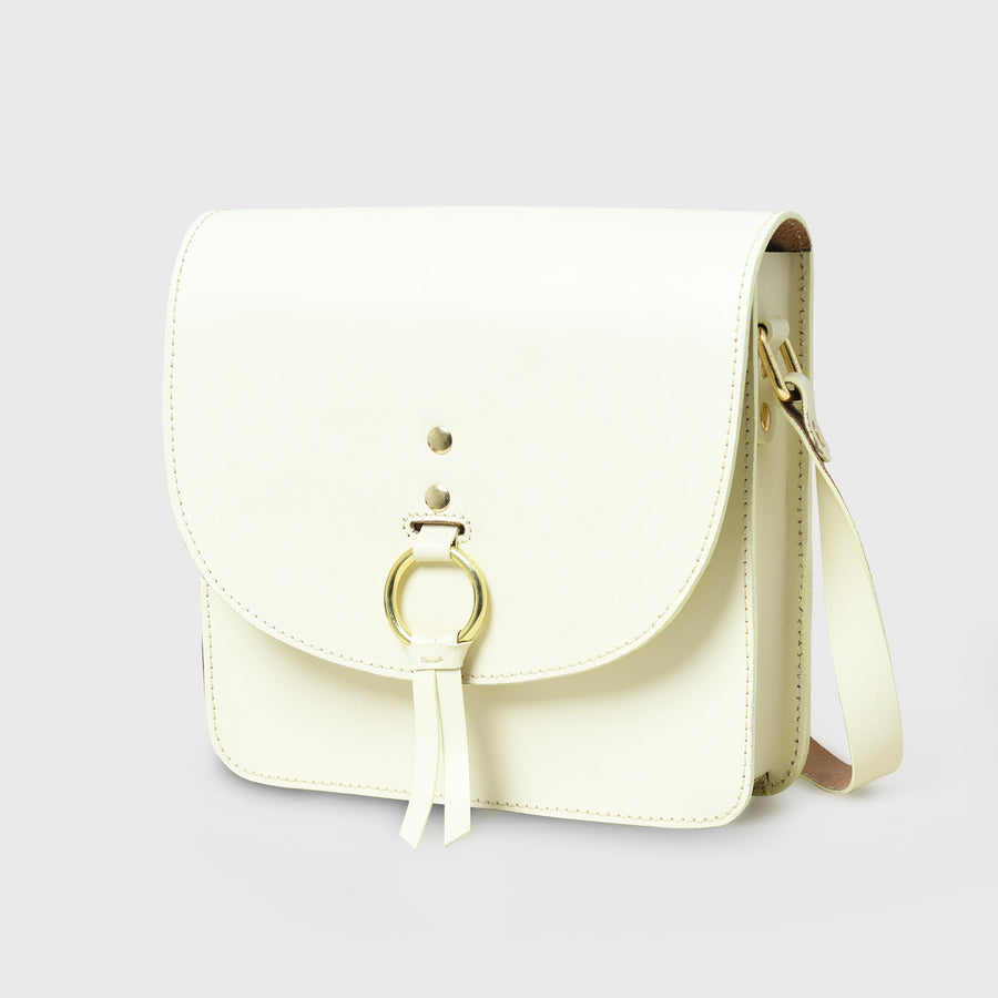 White Elegance Crossbody Sling Bag - Glamourous Grace