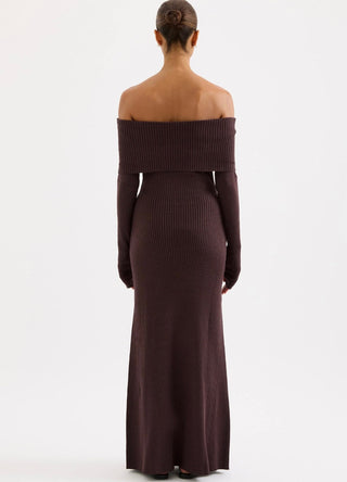 Krishna Off The Shoulder Knit Dress - Glamourous Grace